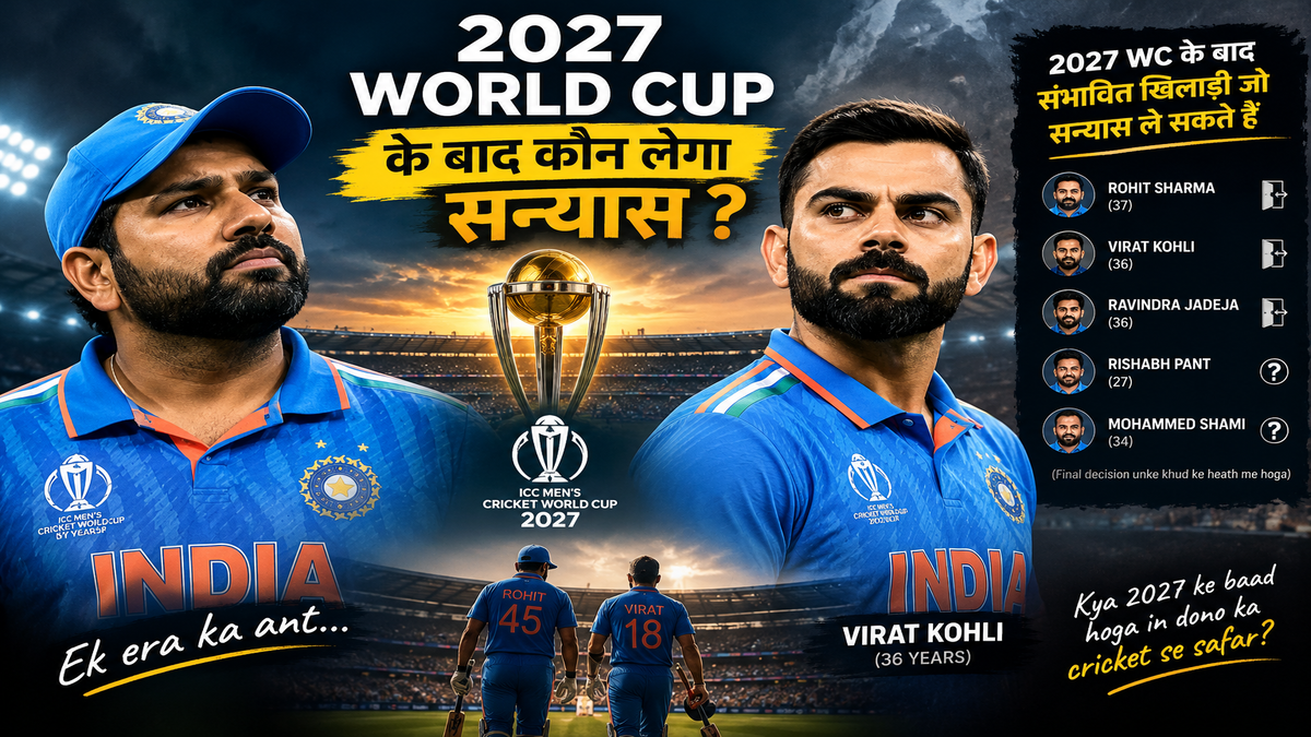 2027 के बाद कौन-कौन से क्रिकेटर ले सकते हैं संन्यास? विराट कोहली और रोहित शर्मा पर रहेंगी सबकी नजरें